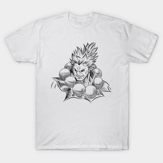 akuma the street fighter T-Shirt by jorge_lebeau